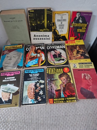 Lotto libri gialli anni - lotto, 50