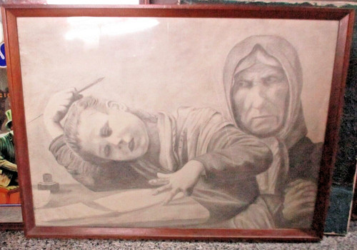 Disegno mano matita vecchia - disegno,
