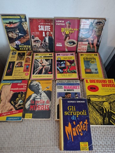 Lotto libri gialli anni 50 - 13,